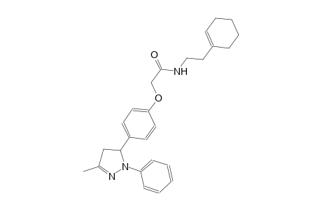 acetamide, N-[2-(1-cyclohexen-1-yl)ethyl]-2-[4-(4,5-dihydro-3-methyl-1-phenyl-1H-pyrazol-5-yl)phenoxy]-