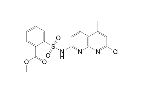 Benzoic acid, 2-[[(7-chloro-5-methyl-1,8-naphthyridin-2-yl)amino]sulfonyl]-, methyl ester