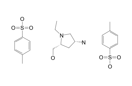(2R,4R)-(+)-4-AMINO-1-ETHYL-2-HYDROXYMETHYLPYRROLIDINE-DI-PARA-TOLUENESULFONATE
