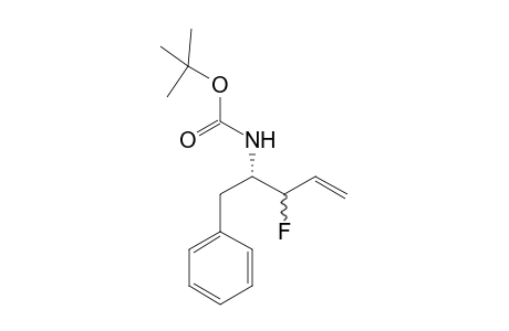 (1S), (2S,R)-1-Phenyl-2-tert-butoxycarbonylamino-3-fluoro-4-pentene
