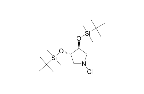 (+/-)-(3S,4S)-3,4-DI-O-TERT.-BUTYLDIMETHYLSILYL-1-CHLORO-3,4-DIHYDROXY-PYRROLIDINE