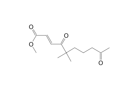 2-Decenoic acid, 5,5-dimethyl-4,9-dioxo-, methyl ester, (E)-