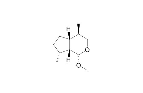 Cyclopenta[c]pyran, octahydro-1-methoxy-4,7-dimethyl-, [1S-(1.alpha.,4.beta.,4a.beta.,7.alpha.,7a.beta.)]-