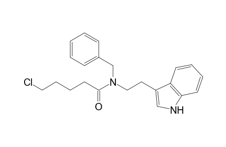 5-Chloranyl-N-[2-(1H-indol-3-yl)ethyl]-N-(phenylmethyl)pentanamide