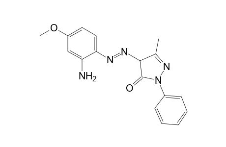 3H-pyrazol-3-one, 4-[2-(2-amino-4-methoxyphenyl)diazenyl]-2,4-dihydro-5-methyl-2-phenyl-