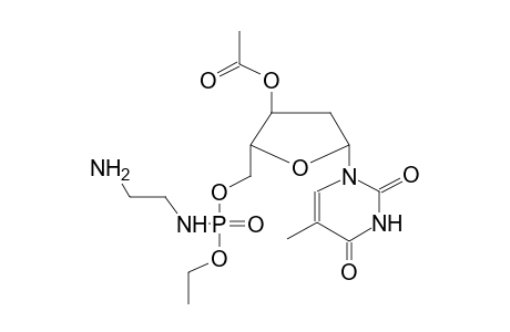 3'-ACETYLTHYMIDINE-5'-O-ETHYL-N-(2-AMINOETHYL)AMIDOPHOSPHATE(DIASTEREOMER MIXTURE)