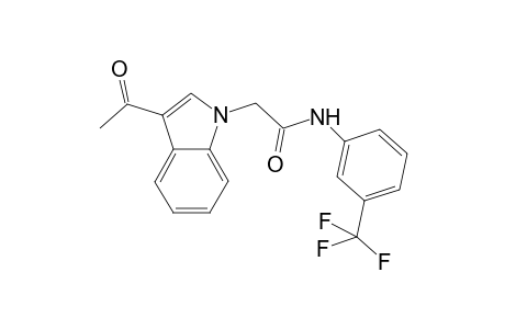 1H-Indole-1-acetamide, 3-acetyl-N-[3-(trifluoromethyl)phenyl]-