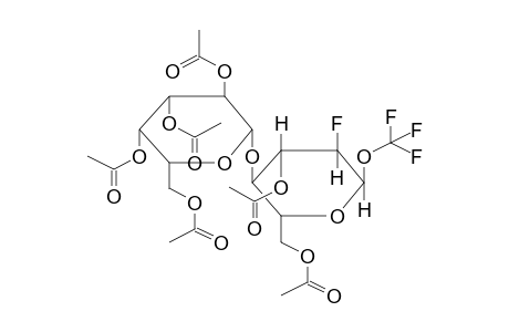 TRIFLUOROMETHYL 3,6-DI-O-ACETYL-2-DEOXY-2-FLUORO-4-O-(2',3',4',6'-TETRA-O-ACETYL-BETA-D-GALACTOPYRANOSYL)-ALPHA-D-GLUCOPYRANOSIDE