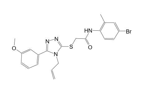 2-{[4-allyl-5-(3-methoxyphenyl)-4H-1,2,4-triazol-3-yl]sulfanyl}-N-(4-bromo-2-methylphenyl)acetamide