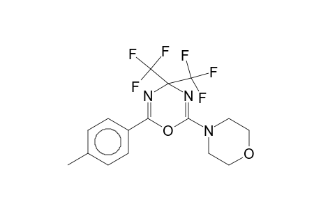 2-(4-Methylphenyl)-6-(4-morpholinyl)-4,4-bis(trifluoromethyl)-4H-1,3,5-oxadiazine