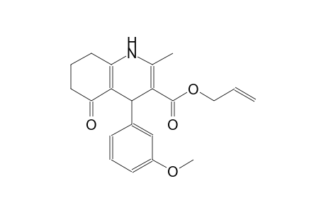 allyl 4-(3-methoxyphenyl)-2-methyl-5-oxo-1,4,5,6,7,8-hexahydro-3-quinolinecarboxylate