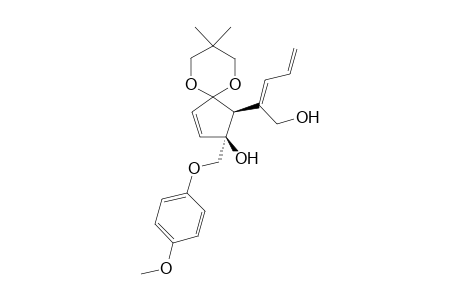 (4S,5S)-5-[1-(Hydroxymethyl)-(E)-butta-1,3-dienyl]-4-(4-methoxyphenoxymethyl)-5',5'-dimethylspiro[cyclopent-2-ene-1,2'-[1,3]dioxan]-4-ol