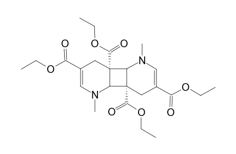 trans-1,5,7,11-Tetracarboethoxy-3,9-dimethyltricyclo[6.4.0.0(2,7)]-3,9-diaza-4,10-undecadiene