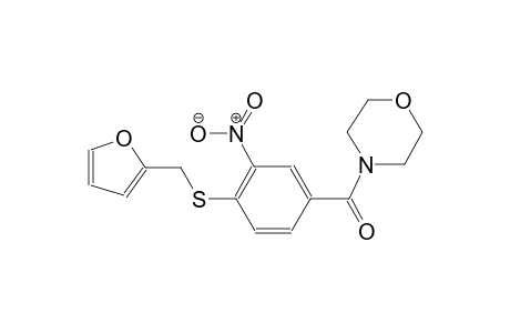 morpholine, 4-[4-[(2-furanylmethyl)thio]-3-nitrobenzoyl]-