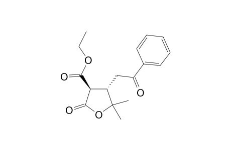 (2R,4S)-(+-)-Ethyl 5,5-Dimethyl-2-oxo-4-(2-oxo-2-phenylethyl)tetrahydro-3-furancarboxylate