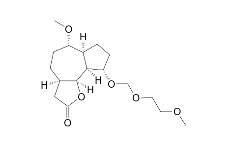 9-((2-Methoxyethoxy)methoxy)-6-methoxy-3a.alpha.,4,5,6.alpha.,6a.alpha.,7,8,9.alpha.,9a.alpha.,9b.alpha.-decahydroazuleno(4,5-b)furan-2(3H)-one