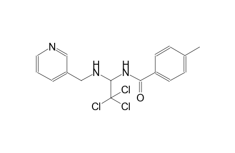 4-methyl-N-{2,2,2-trichloro-1-[(3-pyridinylmethyl)amino]ethyl}benzamide