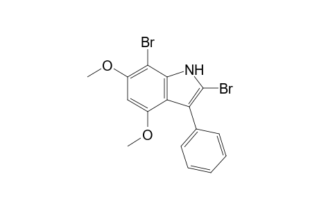 2,7-Dibromo-4,6-dimethoxy-3-phenylindole