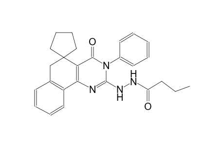 N'-(4-oxo-3-phenyl-4,6-dihydro-3H-spiro[benzo[h]quinazoline-5,1'-cyclopentan]-2-yl)butyrohydrazide