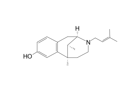 2,6-Methano-3-benzazocin-8-ol, 1,2,3,4,5,6-hexahydro-6,11-dimethyl-3-(3-methyl-2-butenyl)-, (2.alpha.,6.alpha.,11R*)-