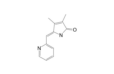 Z-3,4-DIMETHYL-5-(2-PYRIDYLMETHYLIDENE)-3-PYRROLIN-2-ONE