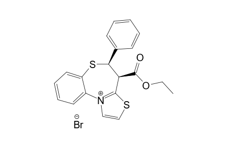 CIS-4,5-DIHYDRO-ETHOXYCARBONYL-5-METHYLTHIAZOLO-[2,3-D]-[1,5]-BENZOTHIAZEPINIUM-BROMIDE