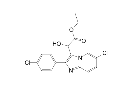 Ethyl 2-{6'-chloro-2'-(4''-chlorophenyl)imidazo[1,2-a]pyridin-3'-yl}-2-hydroxyacetate