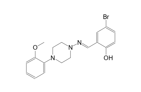 4-bromo-2-((E)-{[4-(2-methoxyphenyl)-1-piperazinyl]imino}methyl)phenol
