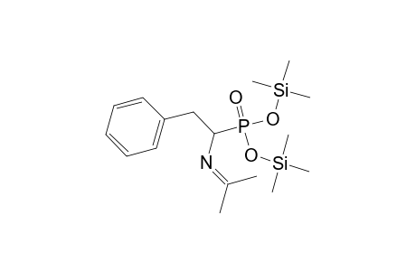 Phosphonic acid, [1-[(1-methylethylidene)amino]-2-phenylethyl]-, bis(trimethylsilyl) ester