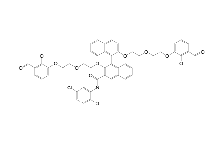 N-(5-CHLORO-2-HYDROXYPHENYL)-2,2'-BIS-[2-[2-(3-FORMYL-2-HYDROXYPHENOXY)-ETHOXY]-ETHOXY]-[1,1'-BINAPHTHALENE]-3-CARBOXAMIDE