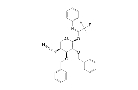 4-AZIDO-2,3-DI-O-BENZYL-4-DEOXY-ALPHA-L-ARABINOPYRANOSYL-N-PHENYLTRIFLUOROACETIMIDATE