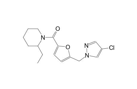 piperidine, 1-[[5-[(4-chloro-1H-pyrazol-1-yl)methyl]-2-furanyl]carbonyl]-2-ethyl-