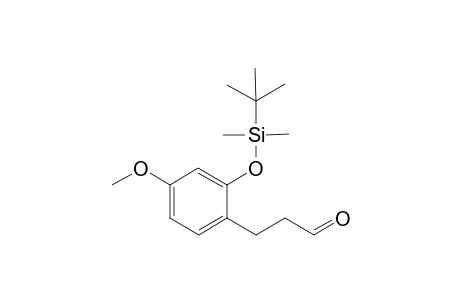 3-(2-((tert-butyldimethylsilyl)oxy)-4-methoxyphenyl)propanal