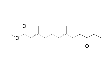 METHYL-(+)-(2E,6E,10-XI)-10-HYDROXY-3,7,11-TRIMETHYL-DODECA-2,6,11-TRIENOATE