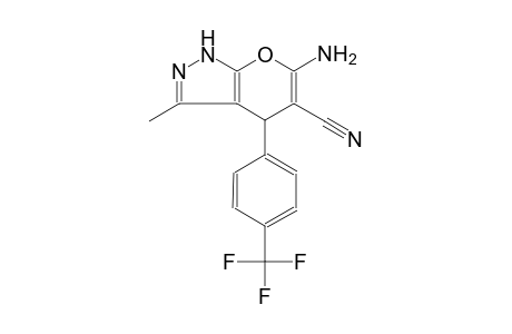 pyrano[2,3-c]pyrazole-5-carbonitrile, 6-amino-1,4-dihydro-3-methyl-4-[4-(trifluoromethyl)phenyl]-