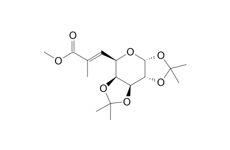 Methyl (E)-6,7-dideoxy-[1,2:3,4]-di-O-isopropylidene-7-C-methyl-6.alpha.-D-galacto-octeno-pyrannuronate