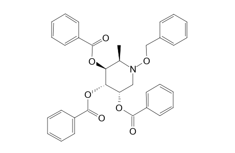 N-Benzyloxy-3,4,5-tribenzoyloxy-6-methylpiperidine