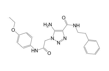 5-amino-1-[2-(4-ethoxyanilino)-2-oxoethyl]-N-(2-phenylethyl)-1H-1,2,3-triazole-4-carboxamide