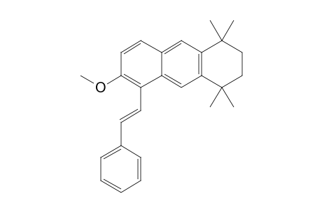 1,2,3,4-Tetrahydro-6-methoxy-1,1,4,4-tetramethyl-5-(phenylethenyl)anthracene