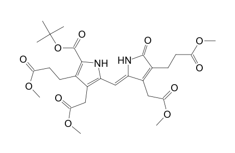 1H-Pyrrole-3-propanoic acid, 5-[[5-[(1,1-dimethylethoxy)carbonyl]-3-(2-methoxy-2-oxoethyl)-4-(3-methoxy-3-oxopropyl)-1H-pyrrol-2-yl]methylene]-2,5-dihydro-4-(2-methoxy-2-oxoethyl)-2-oxo-, methyl ester, (Z)-