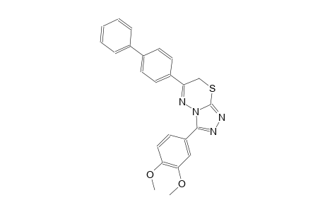 6-[1,1'-biphenyl]-4-yl-3-(3,4-dimethoxyphenyl)-7H-[1,2,4]triazolo[3,4-b][1,3,4]thiadiazine
