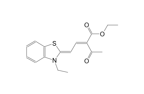 ethyl (2E,4Z)-2-acetyl-4-(3-ethyl-1,3-benzothiazol-2(3H)-ylidene)-2-butenoate