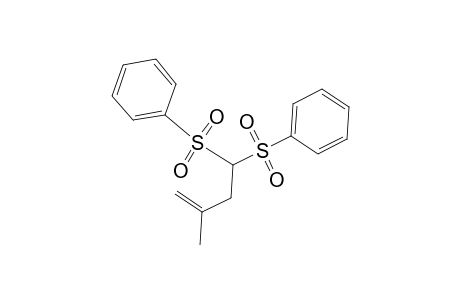 Benzene, 1,1'-[(3-methyl-3-butenylidene)bis(sulfonyl)]bis-