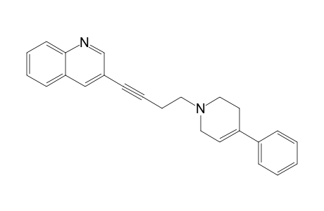 3-[4-(3,6-Dihydro-4-phenyl-1(2H)-pyridinyl)-1-butynyl]quinoline
