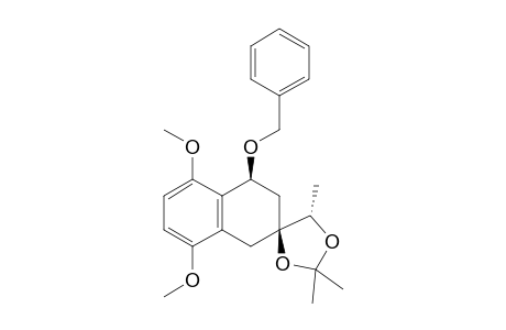 (4S,4'S,5S)-4'-Benzyloxy-5',8'-dimethoxy-2,2,5-trimethyl-3',4'-dihydro-1H-spiro[1,3-dioxolane-4,2'-naphthalene]