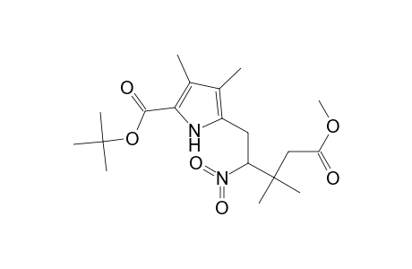 tert-Butyl ester of 3,4-Dimethyl-5-(3,3-dimethyl-4-methoxycarbonyl-2-nitrobutyl)-pyrrol-2-carboxylic acid