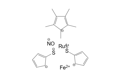 iron(II) ruthenium(IV) 1,2,3,4,5-pentamethylcyclopenta-2,4-dien-1-ide bis(2-sulfidocyclopenta-2,4-dien-1-ide) oxoamide
