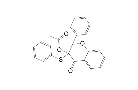 4-Oxo-2-phenyl-3-(phenylsulfanyl)-3,4-dihydro-2H-chromen-3-yl acetate