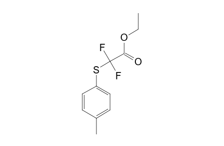 ETHYL-2,2-DIFLUORO-2-[(4-METHYLPHENYL)-THIO]-ACETATE