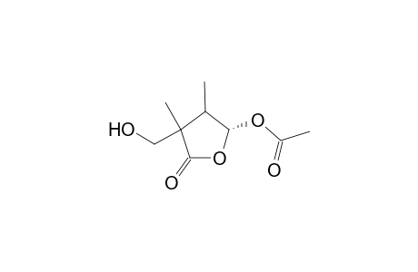 5-(.alph.)-Acetoxy-tetrahydro-3,4-dimethyl-3-hydroxymethyl-2(3H)-furanone